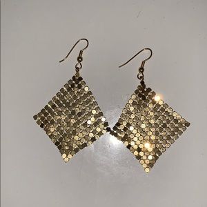 Gold dangle earrings
